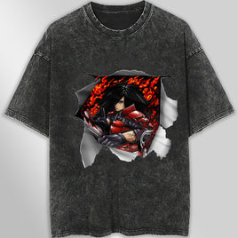 Naruto tee shirt - Madara 3D streetwear funny t shirt hip hop dark gray - Unisex vintage t shirts - Lusy Store LLC