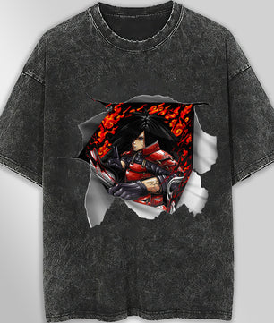 Naruto tee shirt - Madara 3D streetwear funny t shirt hip hop dark gray - Unisex vintage t shirts - Lusy Store LLC