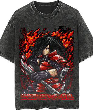 Naruto tee shirt - Madara streetwear fashion casual dark gray t shirt - Short sleeve vintage tee - Lusy Store LLC