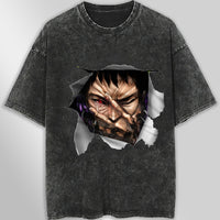 Naruto tee shirt - Obito 3D streetwear funny t shirt hip hop dark gray - Unisex vintage t shirts - Lusy Store LLC