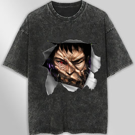 Naruto tee shirt - Obito 3D streetwear funny t shirt hip hop dark gray - Unisex vintage t shirts - Lusy Store LLC