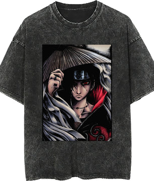 Naruto tee shirt - Streetwear fashion cotton casual black tops - Short sleeve vintage tee - Lusy Store LLC