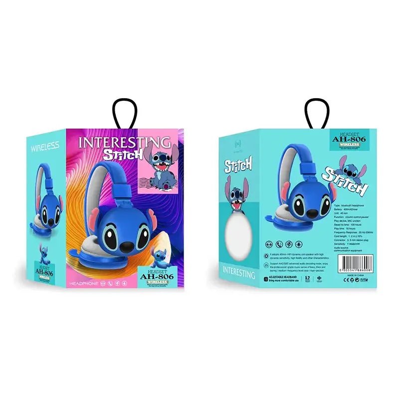 New Disney Stitch Wireless Bluetooth Headphones - Lusy Store LLC
