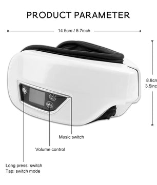 Electric Vibration Bluetooth Eye Massager - Lusy Store LLC 