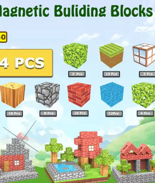 Lusy Store LLC DIY Magnetic Building Blocks Set for Kids, Ages 3+ Toys