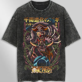 One piece tee shirt - Buggy graphic tees vintage t shirt - Streetwear unisex gray t shirt Dark Gray