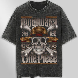 One piece tee shirt - Vintage t shirt loose tops tees - Unisex streetwear graphic tees