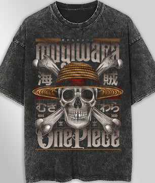One piece tee shirt - Vintage t shirt loose tops tees - Unisex streetwear graphic tees - Lusy Store LLC