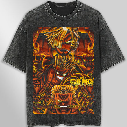 One piece tee shirt - Vintage t shirt loose tops tees - Unisex streetwear graphic tees Dark Gray