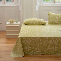 Pastoral Style Flower Printed Single Piece Cotton Bed Sheet Zhixia