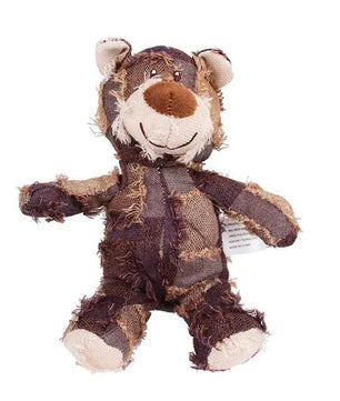 Patchwork Cute Bear Pet Plush Toys - Lusy Store LLC