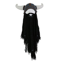 Personalized Long Beard Pointed Funny Hat for Halloween Party Gray CAP Black Beard L58 60cm