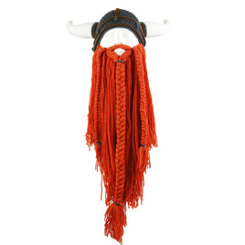Personalized Long Beard Pointed Funny Hat for Halloween Party Gray Hat Orange Beard L58 60cm