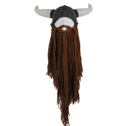 Personalized Long Beard Pointed Funny Hat for Halloween Party Gray Hat Coffee Beard L58 60cm