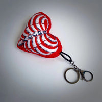 Plush Little Ghost Pillow Cushion Halloween Photo Props Red Peach Heart Keychain