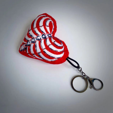 Plush Little Ghost Pillow Cushion Halloween Photo Props Red Peach Heart Keychain