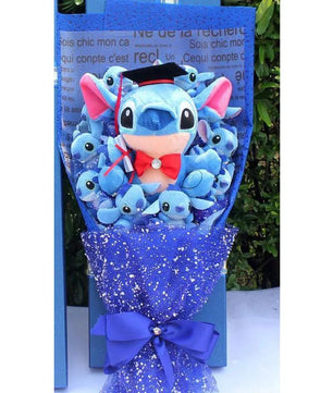 Plush Toy Doll Bouquet - Lilo Stitch Birthday Valentine Gift - Lusy Store LLC