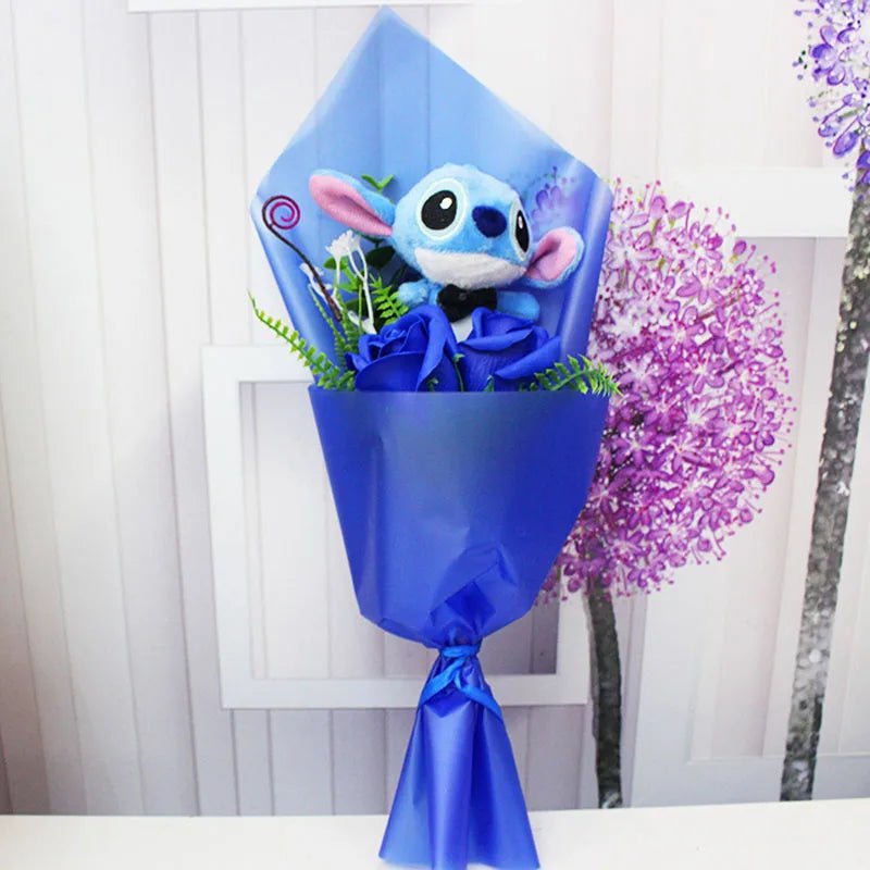 Plush Toy Doll Bouquet - Lilo Stitch Birthday Valentine Gift - Lusy Store LLC