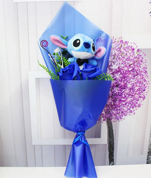 Plush Toy Doll Bouquet - Lilo Stitch Birthday Valentine Gift - Lusy Store LLC