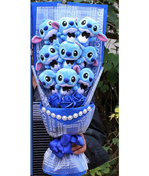 Plush Toy Doll Bouquet - Lilo Stitch Birthday Valentine Gift - Lusy Store LLC