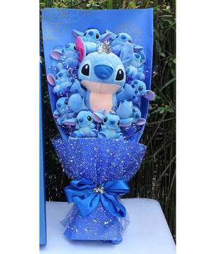 Plush Toy Doll Bouquet - Lilo Stitch Birthday Valentine Gift - Lusy Store LLC