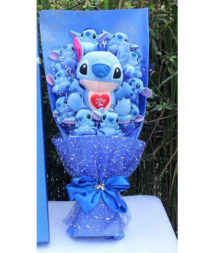 Plush Toy Doll Bouquet - Lilo Stitch Birthday Valentine Gift - Lusy Store LLC