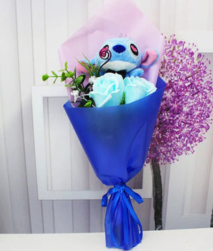 Plush Toy Doll Bouquet - Lilo Stitch Birthday Valentine Gift - Lusy Store LLC
