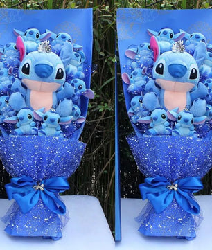 Plush Toy Doll Bouquet - Lilo Stitch Birthday Valentine Gift - Lusy Store LLC