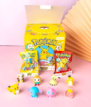 Pokemon Anime Hello Kitty Crayon Pikachu Figure Diy Cartoon Pencil Eraser 32pcs/Set Stationery Kids Gift - Lusy Store LLC
