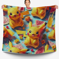 Pokemon Bedding 3D Cute Pikachu Cool Bed Linen For Bedroom - Bedding Set & Quilt Set - Lusy Store LLC