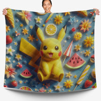 Pokemon Bedding 3D Cute Pikachu Cool Summer Bed Linen For Bedroom - Bedding Set & Quilt Set - Lusy Store LLC