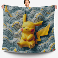 Pokemon Bedding 3D Cute Pikachu Sleep Bed Linen For Bedroom - Bedding Set & Quilt Set - Lusy Store LLC