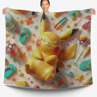 Pokemon Bedding 3D Pikachu Cute Sleep Bed Linen For Bedroom - Bedding Set & Quilt Set - Lusy Store LLC