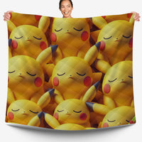 Pokemon Bedding 3D Pikachu Cute Sleep Bed Linen For Bedroom - Bedding Set & Quilt Set - Lusy Store LLC