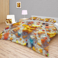 Pokemon Bedding 3D Pikachu Cute Summer Bed Linen For Bedroom - Bedding Set & Quilt Set - Lusy Store LLC