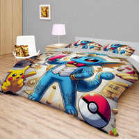 Pokemon Bedding Funny Rich Nidoqueen Bed Linen For Bedroom - Bedding Set & Quilt Set - Lusy Store LLC