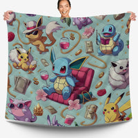 Pokemon Bedding Luxury Cartoon Graphics Pikachu Summer Bed Linen For Bedroom - Bedding Set & Quilt Set - Lusy Store LLC