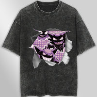 Pokemon tee shirt - 3D funny streetwear vintage t shirt - Unisex hip hop loose tops tees Dark Gray