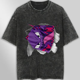 Pokemon tee shirt - 3D funny streetwear vintage t shirt - Unisex hip hop loose tops tees Dark Gray