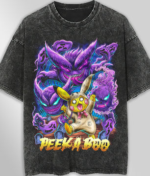 Pokemon tee shirt - Pikachu streetwear vintage t shirt - Unisex hip hop loose tops tees - Lusy Store LLC