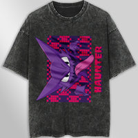 Pokemon tee shirt - Streetwear vintage t shirt - Unisex hip hop loose tops tees Dark Gray