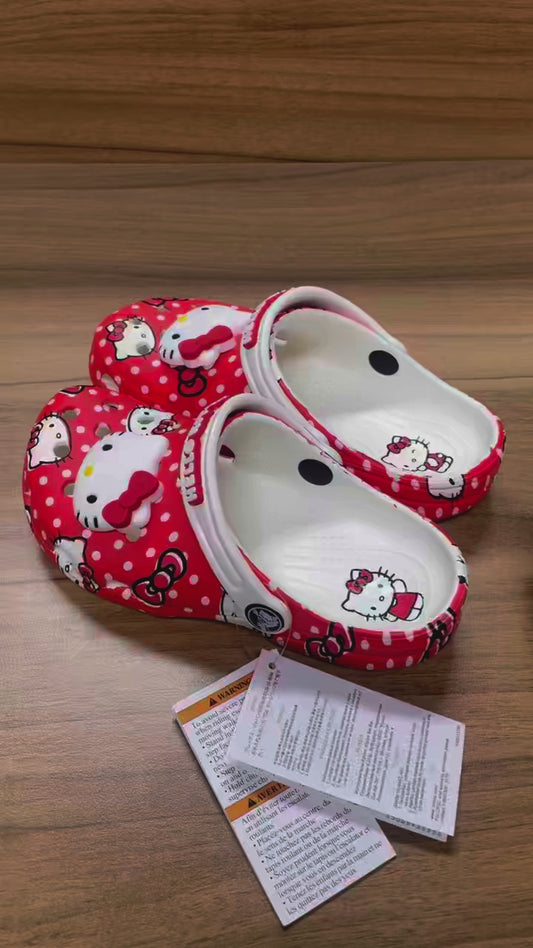 Hello Kitty Kawaii Hole Sandals for Adults - Summer EVA Slippers