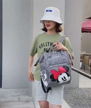 Minnie Backpack - Mommy Diaper Bag School Bags Travel Backpack Large Capacity Durable Cute