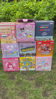 Lusy Store LLC Pokemon Anime Hello Kitty Crayon Pikachu Figure Diy Cartoon Pencil Eraser 32pcs/Set Stationery Kids Gift Figure