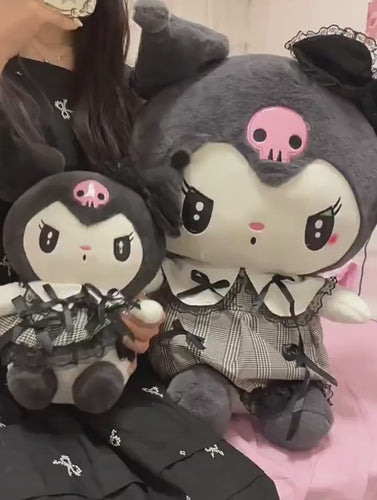 Lusy Store LLC Kuromi Melody Cinnamoroll Big Size Plush Toys Pillow Stuffed Sofa Cushion Girl's Room Decoration Gift Stuffed Animals