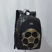 Soccer Backpack Golden Football Backpack Children's Bag 7-16 Years