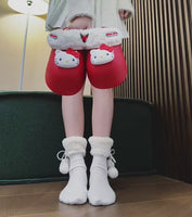 Hello Kitty girls shoes slippers cotton waterproof anti slip