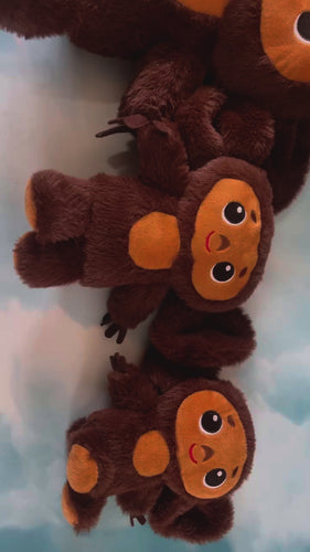Lusy Store LLC Monkey Plush Toy &ndash; Soft Big-Eyed Cheburashka Stuffed Doll, 7&quot;/9&quot; &ndash; Lusy Store Stuffed Animal