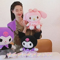 Lusy Store LLC Kuromi &amp; My Melody Stuffed Plush Doll &ndash; Soft Pillow &amp; Room Decoration &ndash; 9.8&quot;/15.7&quot; Stuffed Animals