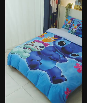 Lusy Store LLC My Melody Kuromi Cinnamoroll Pochacco Quilt Cover Pillowcase Girls Bedroom Twin Single Double Bedding set